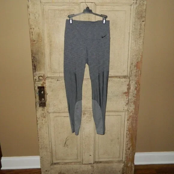 Nike Dri Fit Power Sculpt Lux Studio Training Tights Grey 890582-010 Sz M (SS-21 - Picture 1 of 6